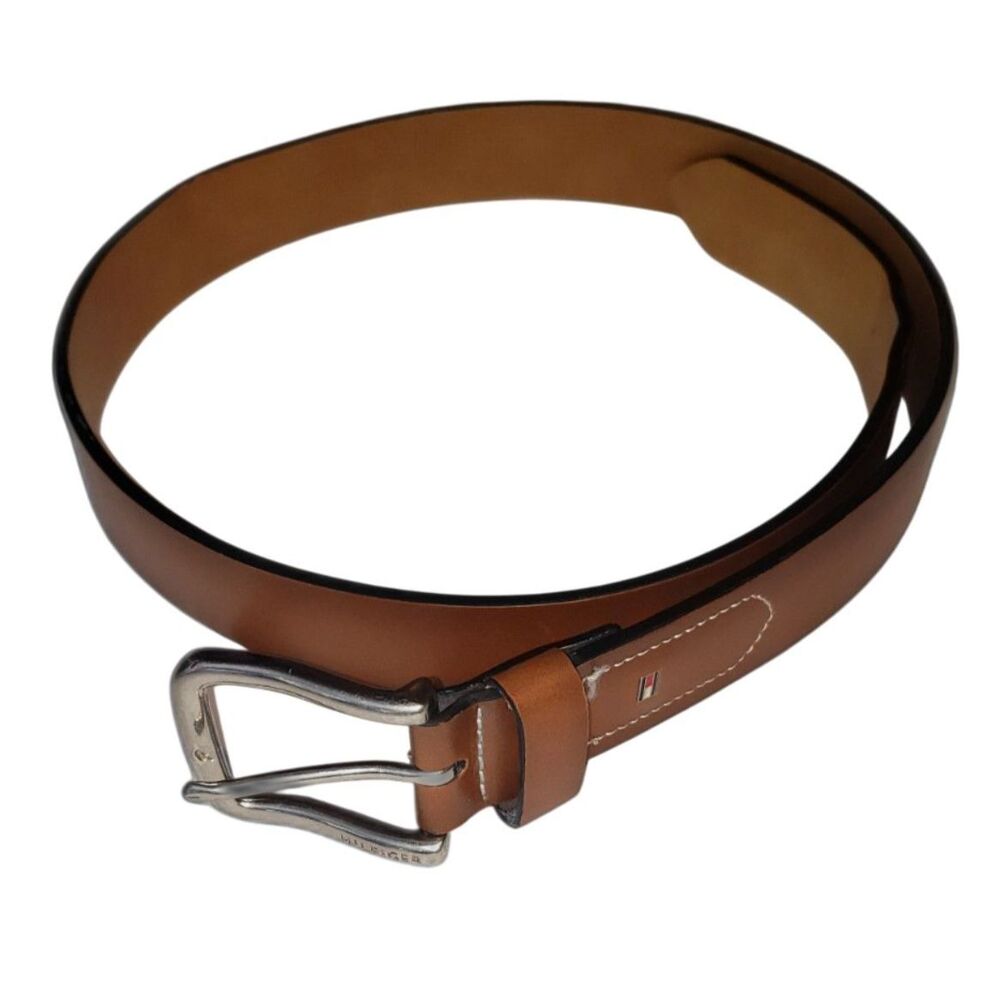 Tommy Hillfiger Immitation Brown Leather Belt Size Small